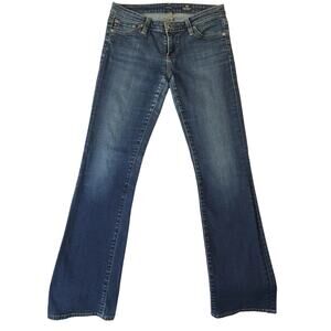 AG Adriano Goldschmied Women Jeans 24R Blue Denim Pocket Embroidery 29” Inseam